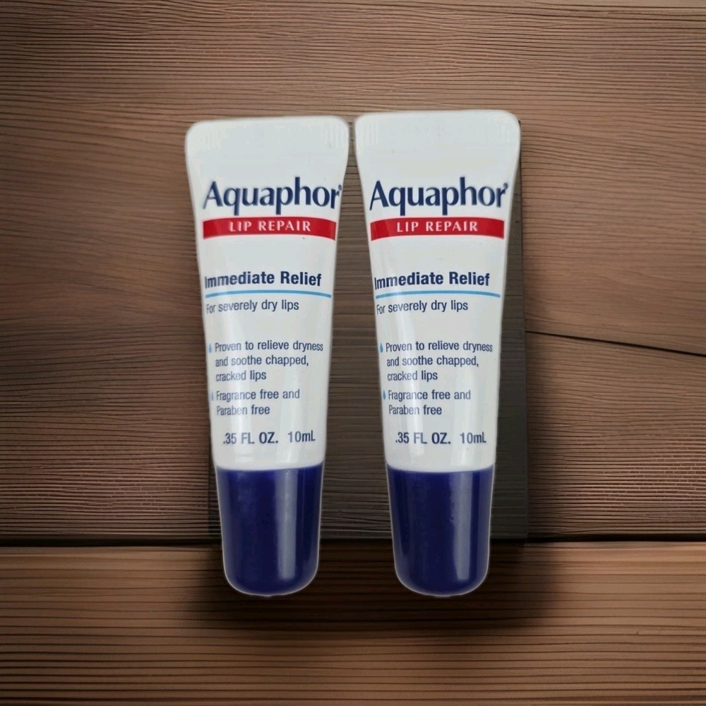 Aquaphor Lip Repair Ointment Immediate Relief 2pk (.35 fl oz each)